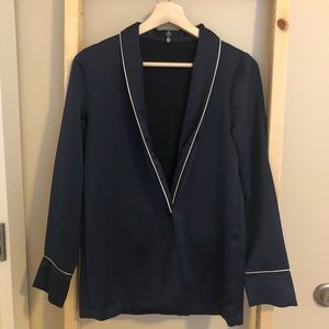 Missguided pj style navy jacket  size uk6 us2
